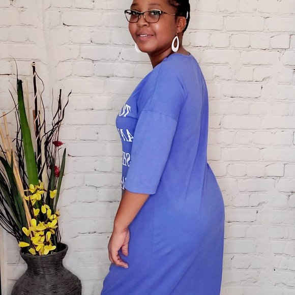 NWT Oversize Blue White Today Outfit T Shirt - Picture 2 of 3